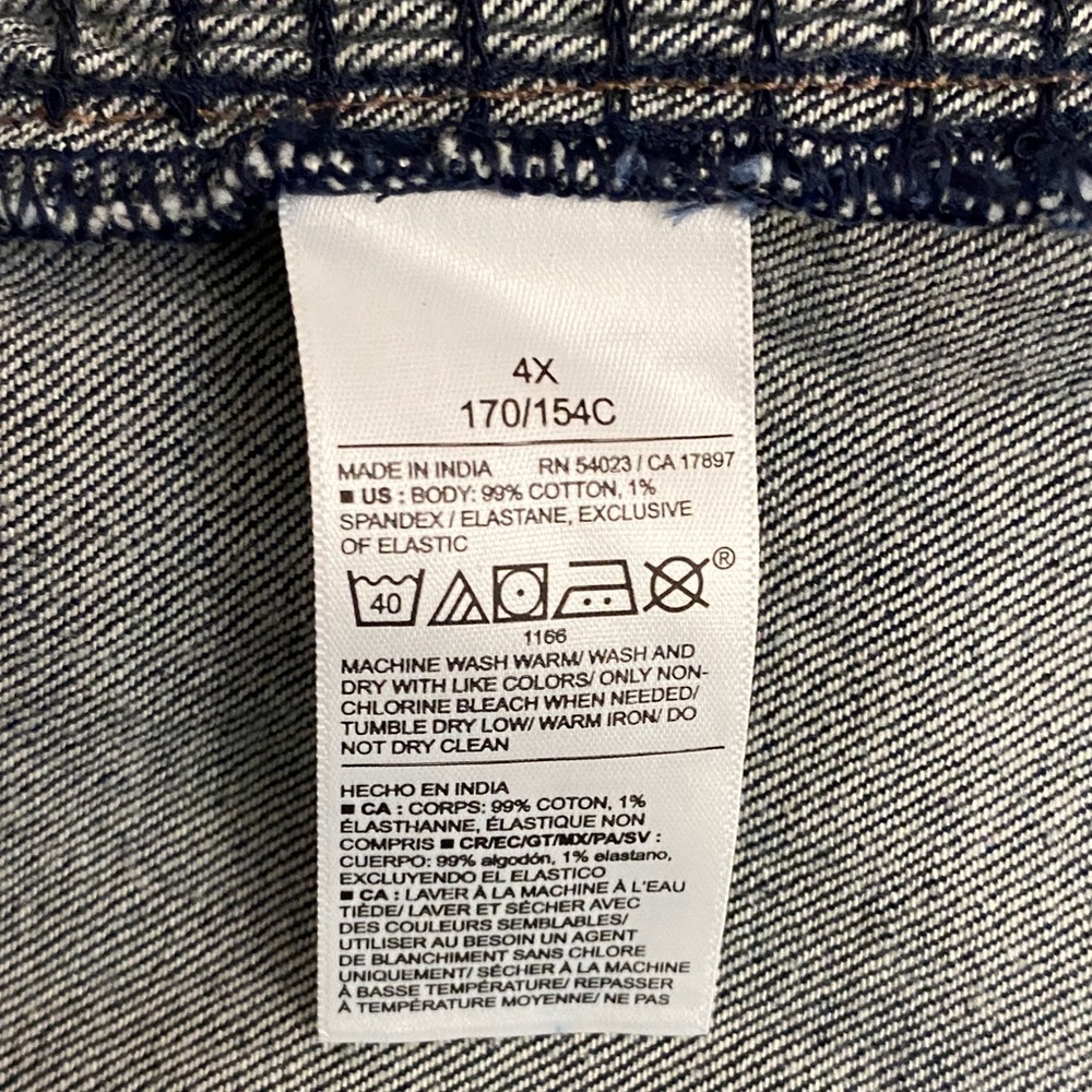 Old Navy Square Neckline Dark Denim Crop Top - Picture 9 of 10